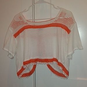 Free People crochet crop top
